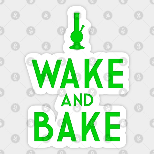 Wake and Bake Sticker by GAz